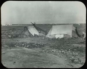 Image: Tents in Frobisher Bay, Baffin Land